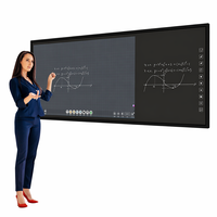 Tableau blanc interactif intelligent EIBOARD 77 94 pouces Nano 4K LED sans soudure magnétique anti-reflet pour la formation professionnelle et les collèges