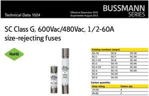 Предохранитель класса G SC-10, быстродействующий, 10А, 600В, ограничивающий ток - Product Image 6