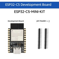 Carte de développement IoT ESP32-C5-MINI-KIT-UM RISC-V avec 4 Mo de mémoire Flash, Wi-Fi 6 double bande, BLE 5, Zigbee, Thread, Matter, gestion de batterie et antenne FPC externe