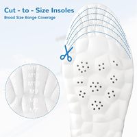 Semelles de sport unisexes Wayeah avec soutien de la voûte plantaire, absorption des chocs, soulagement de la fatigue, distribution de la pression, ajustement parfait, 1 paire