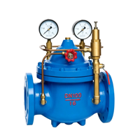 Vanne de régulation de pression différentielle hydraulique 800X en fonte ductile à joint souple pour réseau de tuyauterie de climatisation centralisée