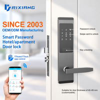 Kunci Pintu Pintar Digital Tanpa Kunci dengan Kata Sandi, Aplikasi TTLock, WiFi, Gateway G2 Opsional untuk Pintu Kayu, Penggunaan Rumah/Kantor, Bahan Stainless Steel