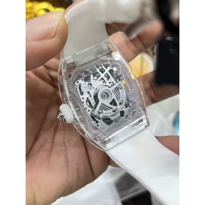 Boîtier transparent cool et tendance, montre mécanique automatique de luxe de haute qualité, sportive et décontractée, pour hommes - Product Image 5