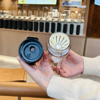 Tasse à boire étanche transparente en plastique de grande capacité Bouteille d'eau potable de sports d'été portable pour les enfants