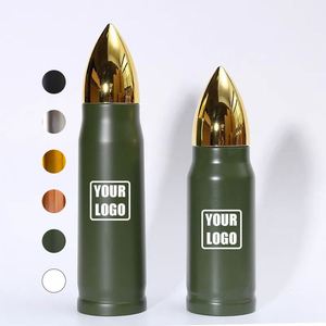 Custom logo Travel 350ml 500ml 1000ml Vacuum <b>Flask</b> Insulated Cup 304 Stainless Steel Bullet Tumbler Bullet Shape Water Bottle - Product Image 1
