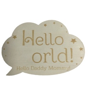Disques en bois <span class=keywords><strong>double</strong></span> face gravés, accessoires de photographie pour nouveau-nés, cartes de jalons mensuels pour bébés, pour fête prénatale - Product Image 6