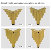 Moderne goldene Eisenmöbelbeine, 4er-Set für Sofa, Schrank, Ottoman, Tisch, Nachttisch, Kommode & Esszimmer – DIY-Ersatz