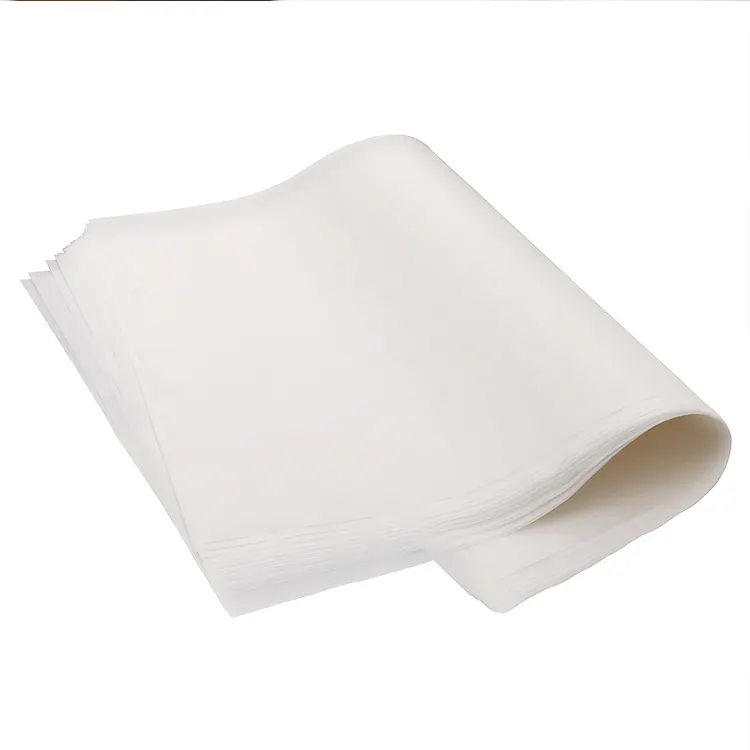 Nonstick heat-resistant silicone coated rectangular square parchment paper baking greaseproof paper sheets