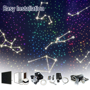 Panneaux acoustiques en nid d'abeille en aluminium pour plafond de cinéma, étoiles, éclairage supérieur de voiture, kit d'éclairage en fibre optique PMMA - Product Image 1