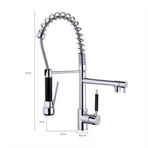Vente chaude Prizi <span class=keywords><strong>Cheff</strong></span> 50cm En Acier Inoxydable Simple Bol Évier De Cuisine 304 + Pia De Torneira Gourmet Granit Top Deux Top Vendeur - Product Image 3