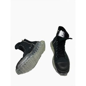 Zapatillas Deportivas Casuales para Hombre, Modernas, Negras y Blancas, con Cordones, Suela Gruesa, Aumentan la Altura, con Base Acrílica, de Marca - Product Image 3