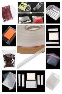 מול קלטת אריזה שקופה שקיות על דבק, בגדי שקיות דביקות עם אלקלי איטום PE שקיות לשימושים מרובים - Product Image 4