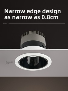 <span class=keywords><strong>Downlight</strong></span> LED Empotrable Moderno y Minimalista, Antideslumbrante, Luz Cálida/Blanca, para Pasillo, Sala de Estar, Techo, <span class=keywords><strong>30</strong></span>,000 Horas de Duración - Product Image 3