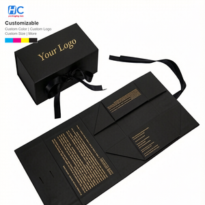 Factory Price Custom Logo Printing Wig <b>Storage</b> <b>Box</b> Folding Paper Gift <b>Box</b> for Hair Durable Cardboard Collapsible <b>Box</b> for Bundles - Product Image 1
