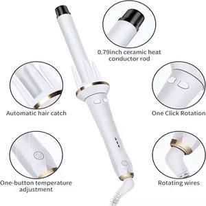 Fer à boucler automatique transfrontalier 28 mm, styler électrique rotatif pour cheveux avec réglages de chaleur ajustables pour grandes boucles - Product Image 2