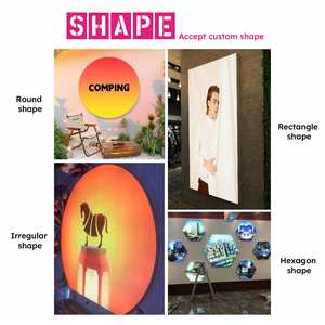 Boîte à lumière publicitaire rétroéclairée sans cadre avec profil en aluminium, film UV souple en tissu, logo personnalisé, affichage LED, 85 cm, montage mural - Product Image 2