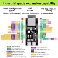 Carte de développement Esp32-s3-n16r8 WiFi 4 pour 5 N16R8 Xiao Zhi IA Intelligence Artificielle Lumières RGB Double Ports Type-C Modèle