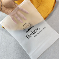 Pochette en plastique transparente EVA personnalisée grand format avec fermeture éclair pour vêtements, emballages de vente au détail, sacs en EVA avec fermeture éclair autocollante
