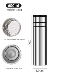 316 thép không gỉ của nam giới tách trà và xe nước cup Glass Jar với chức năng để tách trà và nước cho xe sử dụng chai thủy tinh - Product Image 4