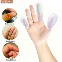 Protectores de Dedos MediToes para Ducha y Natación, Fundas de Silicona para los Dedos, para Pedicura, Manicura, Protección de Heridas y Remojo de Uñas