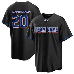 Op maat gemaakt honkbalshirt met stadsrandontwerp voor Metro Gear Navy Orange White Teamwear Polyester/Nylon Karakterpatroon Snel - Product Image 5