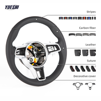 Volant en cuir à prix réduit avec boutons multifonctions pour Porsche Panamera Cayenne Macan 718 911 Boxster Cayman