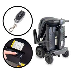 Trottinette électrique pliable PEPE P10048 pour adultes, noire, avec accoudoirs, batterie 10Ah, vitesse 7 km/h - Product Image 3