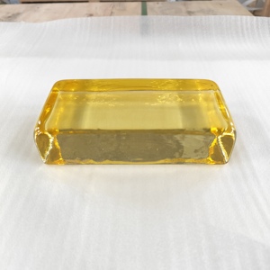 Brique de verre rectangulaire transparente moderne <span class=keywords><strong>Art</strong></span> Déco 200*100*50mm, bloc de verre fusionné à chaud pour salle de bain, hôtel, hall - Product Image 2