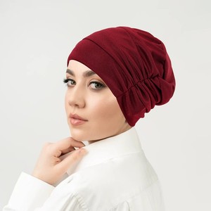 Plain Color Premium Jersey Stretch Islamic Hijab <b>Caps</b> Wholesale Ramadan Eid Bonnet Headscarves Trubans Inner <b>Caps</b> - Product Image 2