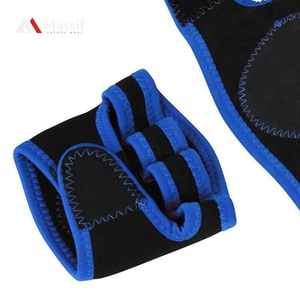 Par Protectores de Palma Empuñadura de mano Cuero de vaca Protector de gimnasia Barra de dominadas Levantamiento de pesas Empuñaduras de gimnasia - Product Image 5