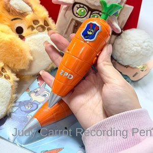 Bolígrafo de Grabación con Diseño de Zanahoria de Animales Divertidos, Estilo Red, de Plástico Resistente, con Cuentas Redondas Pequeñas, Junedick, Material de Papelería - Product Image 2