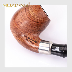 Muxiang Rosewood Tobacco Pipe Bent Type Handmade Wooden Smoking Pipe With Filter Element For Personal Gift - Product Image 5
