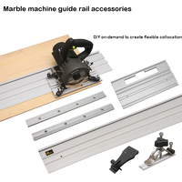 Accessoires pour scie circulaire : connecteur de rail de guidage, base de scie réglable, coupe en ligne droite, double couche, outils de travail du bois, fixation