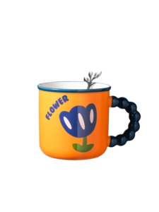 Customised Tulip Printed 340Ml Colorful Milk <b>Cup</b> <b>Reusable</b> Coffee <b>Cup</b> Sublimation Mug Porcelain Mugs Customized Mug With Logo - Product Image 5