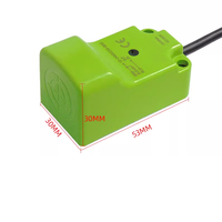 Capteur de proximité inductif carré intégré PNP NO 15 mm, 3 fils, DC 10-30 V, interrupteur de détection de métal