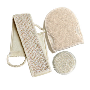 Esponja Natural de Doble Cara, Guante Corporal para Baño, Biodegradable, Guante Limpiador, Removedor de Piel Muerta, Almohadilla <span class=keywords><strong>Exfoliante</strong></span> para Masaje en la Ducha - Product Image 5