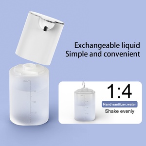 Distributeur automatique de savon liquide sans contact à capteur de mouvement, en plastique, rechargeable, pour hôtel, marque privée - Product Image 6