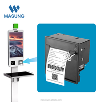 MASUNG MS-FPT201P Impresora Térmica de Panel Integrada para Kiosco de 2 Pulgadas y 100 mm/s, Módulos de Impresora Térmica Versión para Tickets