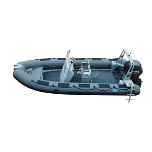 5.8m Luxury Italy design 19 ft hypalon boat Aluminum rib boat 580 for sea ocean water usage