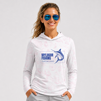 Kaos Mancing Wanita Grosir UPF 50 Lengan Panjang Pelindung Sinar UV Logo Kustom Hoodie Anti Panas