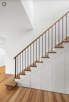 Escalier élégant et moderne PRIMA avec rampe et main courante, ensemble d'escalier intérieur pour maison, prix d'usine