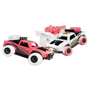 टक्कर स्टंट कार खिलौना वापस खींच वाहन 4wd पार-देश कार के साथ रबर पहिया