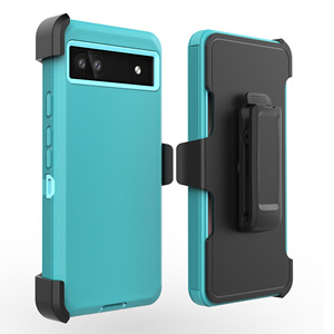 Funda protectora de grado militar para teléfono móvil, a prueba de golpes, con Clip, <span class=keywords><strong>Pixel</strong></span> para Google 6A, 360 - Product Image 2