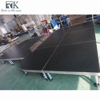 Plateforme de scène en aluminium pour DJ, installation rapide, scène de concert, plateforme de scène robuste pour la danse