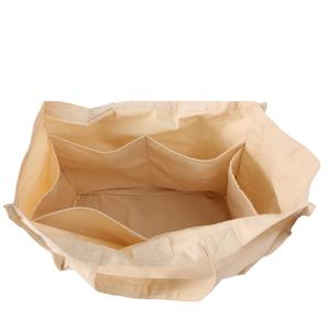 Sac fourre-tout décontracté en toile durable jusqu'à 1 L, sac de courses pliable en coton robuste avec poches et fermeture éclair - Product Image 4