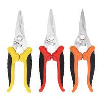 Lot de 3 outils de jardinage de qualité industrielle en acier inoxydable sécateur ciseaux tondeuses et cisailles pour l'entretien du jardin