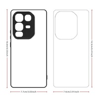 Casing HP TPU 2D Sublimasi untuk Seri Infinix Note, Dapat Dicetak Sendiri, Bahan Karet Lunak untuk Infinix Note 50 Pro 4G