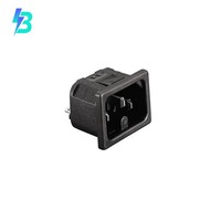 Connecteur d'alimentation mâle PX0595/15/63 PX, prise à lames IEC 320-C16 PX0595 15 63, montage sur panneau à clipser