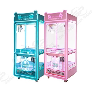 Máquina de garras mini operada con monedas, grúa de juguete de peluche, juego de entretenimiento de arcade de latón en inglés - Product Image 6