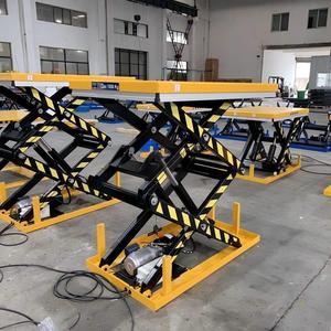 แท่นยกแบบกรรไกรไฟฟ้าสำหรับงานหนักในคลังสินค้า แบบอยู่กับที่ พร้อมใบรับรอง CE ISO - Product Image 2